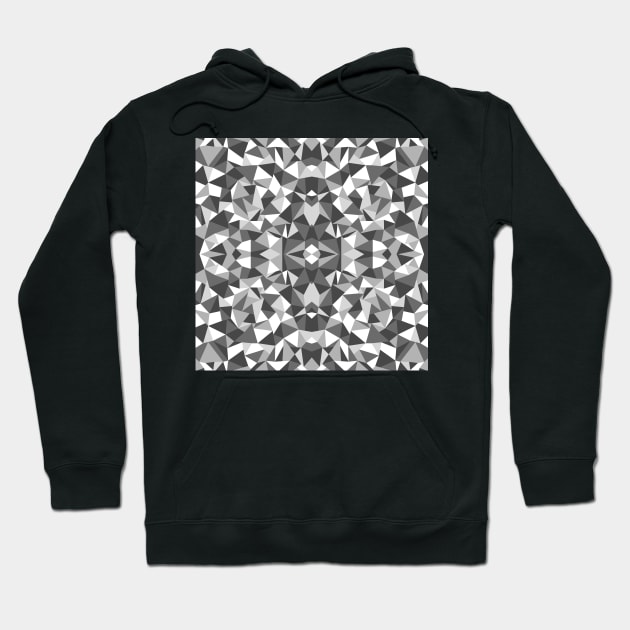 Abstract Colide Black and White Hoodie by ProjectM